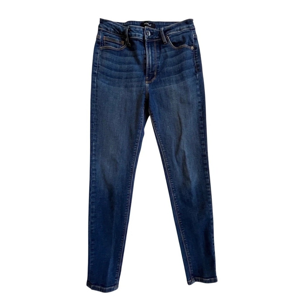 Haala Denim Whitney Skinny Jeans Blue Dark Wash High Rise Size 29 Made in LA